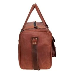 24 Inch Genuine Leather Duffel Travel Overnight Weekend Leather Bag Sports Gym Duffel Luggage Travel Bag For Men And Women Travelling Cabin Duffle Yoga Gym Bag (24 Inch Brown) -Travelpro Shop 31 ctMmTzUL