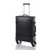 COTRUNKAGE Spinner Vintage Luggage PASCO Carry On Suitcase With TSA Lock (20", Black/Black)