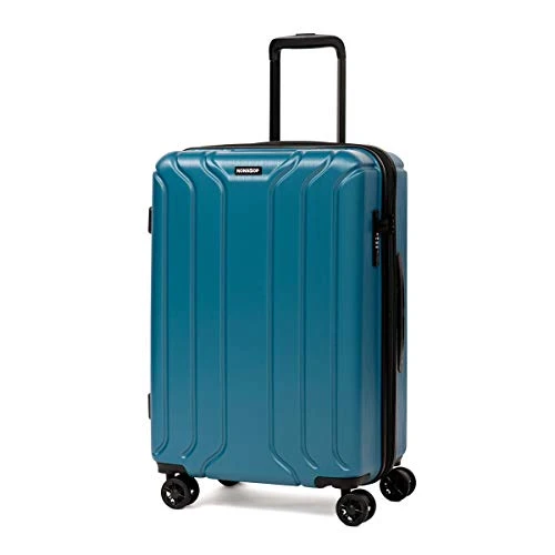 NONSTOP Luggage Expandable Spinner Wheels Hard Side Shell Travel Suitcase Set 3 Piece Lightweight With TSA Lock And Double USB Port, NEW YORK Collection (Teal, 3-Piece Set (20/24/28) W/Power Bank) 6 NONSTOP Luggage Expandable Spinner Wheels Hard Side Shell Travel Suitcase Set 3 Piece Lightweight With TSA Lock And Double USB Port, NEW YORK Collection (Teal, 3-Piece Set (20/24/28) W/Power Bank) - Image 6
