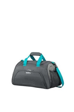 American Tourister Sport Duffel, Grey/Turquoise, 50cm=19.68''