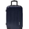 Aer De Aer Premium Carry On Luggage Spinner - Super Light Weight, Maximum Capacity - The Carry On, Re-Imagined, Navy