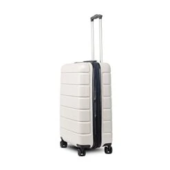 LIZHOUMIL Luggage Sets Suitcase Lightweight TSA Lock Spinner 20In24In28In White ABS -Travelpro Shop 315XNCrUhrS