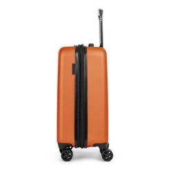 Bugatti Swiss Mobility - LGA Collection - 3 Piece Luggage Set, Lightweight And Resistant Hardside Equipped With Double 360 Degree Spinner Wheels - Made Of ABS Material - Orange -Travelpro Shop 317vW nri0L