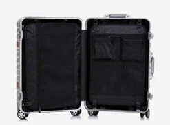 Women Travel Rolling Luggage Aluminum Frame Checked Boarding Cabin Case Spinner Trolley Travel Suitcase,Red,29 -Travelpro Shop 318krzK73YL