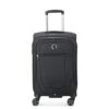 DELSEY Paris Helium DLX Softside Expandable Luggage With Spinner Wheels, Black, Carry On 20 Inch