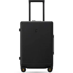 LEVEL8 Elegance Matte Carry-On Luggage, 20” Hardside Suitcase, Lightweight PC Matte Hardcase Spinner Trolley For Luggage, TSA Approved Cabin Luggage With 8 Spinner Wheels- Black, 20-Inch Carry-On -Travelpro Shop 31EtMmzieuL