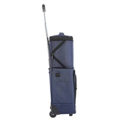 Travelers Club Luggage 16" Top Expandable Rolling Underseater W/USB Port, Blue Suitcase, Carry-On, Navy -Travelpro Shop 31HCkI 2BiZpL