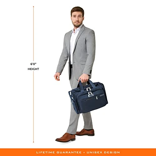 Briggs & Riley Underseat Duffle Bag, Navy 3 Briggs & Riley Underseat Duffle Bag, Navy - Image 3