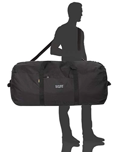 Heavy Duty Cargo Duffel Large Sport Gear Drum Set Equipment Hardware Travel Bag Rooftop Rack Bag (30" X 15" X 15", Black) 2 Heavy Duty Cargo Duffel Large Sport Gear Drum Set Equipment Hardware Travel Bag Rooftop Rack Bag (30" X 15" X 15", Black) - Image 2