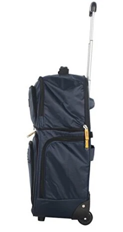 Lucas Convertible Under Seat Carry On Luggage - Expandable 15 Inch Weekender Overnight Business Travel Suitcase - Lightweight 2- Rolling Wheels Bag (Blue) -Travelpro Shop 31NTZBtYPLL