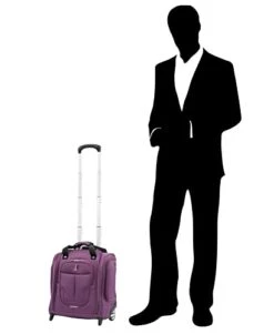 Travelpro Skypro Lightweight Airline Size Carry On Luggage Trolley Suitcase (Orchid Purple, 2-Wheel Underseat Bag) -Travelpro Shop 31SV4OT227L