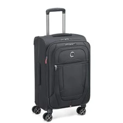 DELSEY Paris Helium DLX Softside Expandable Luggage With Spinner Wheels, Black, Carry On 20 Inch -Travelpro Shop 31UV1vz5jJL