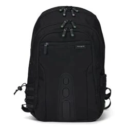 Targus Travel Laptop Backpack For 15.6 Inch Laptops, TSA Checkpoint-Friendly Carry On Travel Backpack For Women Men Business/College Laptop Bag For Work School Travel, Black (TBB013US)