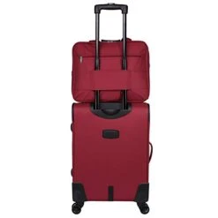 World Traveler Embarque Lightweight 2-PC Carry-On Luggage Set, Burgundy, One_Size -Travelpro Shop 31cialI9pzL