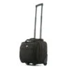 Olympia Luggage Deluxe Rolling Tote, Black, One Size