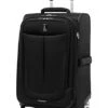 Travelpro Skypro Lightweight Airline Size Carry On Luggage Trolley Suitcase (Midnight Black, 22" Expandable Rollaboard)