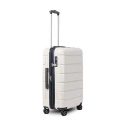 LIZHOUMIL Luggage Sets Suitcase Lightweight TSA Lock Spinner 20In24In28In White ABS -Travelpro Shop 31u6iPElhzL