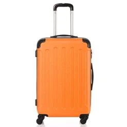 SSLine 3 Piece Luggage Sets Hardshell Spinner Luggages Swivel Wheels Suitcase Portable Rolling Trolley Case - 20" 24" 28" Spinner Suitcases Orange -Travelpro Shop 31v91L0wSiL
