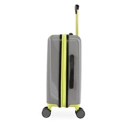 Hurley Suki Hardside Spinner Carry On Luggage 21", Light Grey/Neon -Travelpro Shop 31xh VT3a4S