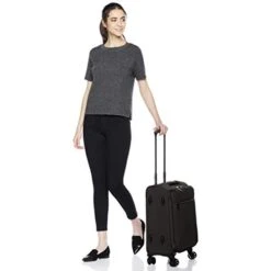AmazonBasics Belltown Softside Rolling Spinner Suitcase Luggage - 21-Inch, Heather Black -Travelpro Shop 31ydPFRsaKL 1ccad24f 5fe5 4326 be3d f162fa0dc1e3