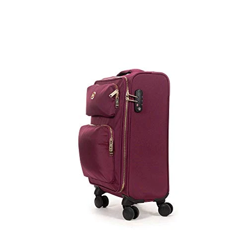 Cloe Carry-On 20 Inch Luggage With 360º-spinner Wheels In Burgundy Red Color 3 Cloe Carry-On 20 Inch Luggage With 360º-spinner Wheels In Burgundy Red Color - Image 3