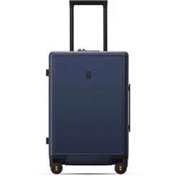 LEVEL8 Elegance Matte Carry-On Luggage, 20” Hardside Suitcase, Lightweight PC Matte Hardshell Spinner Trolley For Luggage, TSA Approved Cabin Luggage With 8 Spinner Wheels-Navy Blue, 20-Inch Carry-On -Travelpro Shop 31yxVZMr9OL
