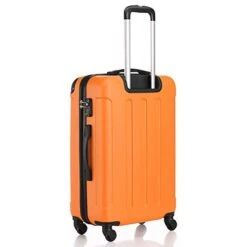 SSLine 3 Piece Luggage Sets Hardshell Spinner Luggages Swivel Wheels Suitcase Portable Rolling Trolley Case - 20" 24" 28" Spinner Suitcases Orange -Travelpro Shop 41 NHKar1 L