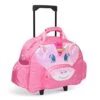 Bixbee Kids Luggage, Kids Luggage With Wheels For Girls & Boys With Telescoping Handle, Adjustable Strap And Pockets- Lightweight Kids Suitcase & Carry On Bag For Airport, Travel, Overnight In Unicorn