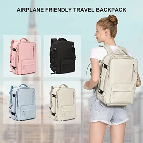 Travel Carry On Backpack For Women Laptop Backpack Waterproof Hiking Outdoor Sport Rucksack Casual Daypack Backpacks College Large School Backpack With Shoe Compartment 5 Travel Carry On Backpack For Women Laptop Backpack Waterproof Hiking Outdoor Sport Rucksack Casual Daypack Backpacks College Large School Backpack With Shoe Compartment - Image 5