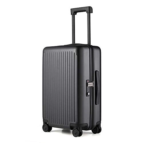 NINETYGO Carry On Luggage With Spinner Wheels, 22x14x9 Luggage, 100% PC Lightweight Hardside Suitcase With TSA Lock (20-inch Black) 1 NINETYGO Carry On Luggage With Spinner Wheels, 22x14x9 Luggage, 100% PC Lightweight Hardside Suitcase With TSA Lock (20-inch Black)