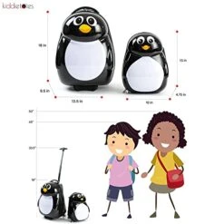 Kiddietotes Kids Carry-on Upright Luggage Suitcase And Backpack Set - Smooth Rolling Wheels - Penguin 13 Kiddietotes Kids Carry-on Upright Luggage Suitcase And Backpack Set - Smooth Rolling Wheels - Penguin -Travelpro Shop 413FEX0Lp4L