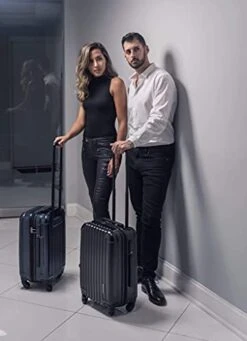 Aer De Aer Premium Carry On Luggage Spinner - Super Light Weight, Maximum Capacity - The Carry On, Re-Imagined, Navy -Travelpro Shop 415ZUQ3fe8S