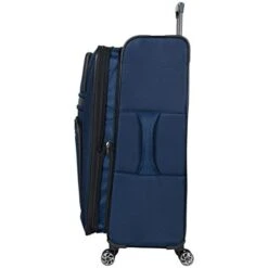 Kenneth Cole Reaction Rugged Roamer Luggage Collection Lightweight Softside Expandable 8-Wheel Spinner Travel Suitcase Bag, Navy, 2-Piece (20" Carry-On / 28" Check Size) -Travelpro Shop 415xHc55GJL