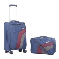 Aerolite 21" Carry On Ultra Lightweight Spinner Suitcase & Flight Bag Under Seat Shoulder Bag Set (Navy) 9 Aerolite 21" Carry On Ultra Lightweight Spinner Suitcase & Flight Bag Under Seat Shoulder Bag Set (Navy) -Travelpro Shop 41785CuHzyL