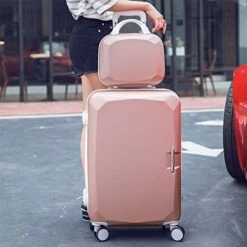 Fashion Wheels Suitcases And Travel Bags Valise Cabine Valiz Koffer Suitcase Maletas Carry On Rolling Luggage,Red,22 -Travelpro Shop 418K6rBGbSL