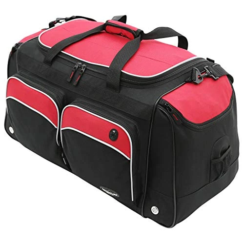 Travelers Club Adventure Travel Duffel Bag, Red, 28 Inch 4 Travelers Club Adventure Travel Duffel Bag, Red, 28 Inch - Image 4