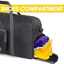 28" Foldable Duffle Bag 120L For Travel Gym Sports Lightweight Luggage Duffel By WANDF (28 Inches (80 Liter), Black 28'') -Travelpro Shop 419t5fvfU L