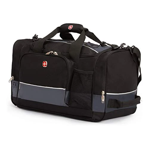 SwissGear 20" Duffel Bag | Gym Bag | Travel Duffle Bags | Men's And Women's - Grey/Black 1 SwissGear 20" Duffel Bag | Gym Bag | Travel Duffle Bags | Men's And Women's - Grey/Black