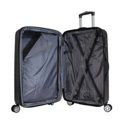 Kemyer 3-piece Hardside Tsa Lock Lightweight Spinner Rolling Luggage Set, Black -Travelpro Shop 41AYstrEEmL