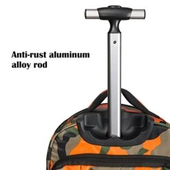 20 Inches Big Storage Multifunction Travel Wheeled Rolling Backpack Luggage Books Laptop Bag By HollyHOME -Travelpro Shop 41Aij7LDb2L