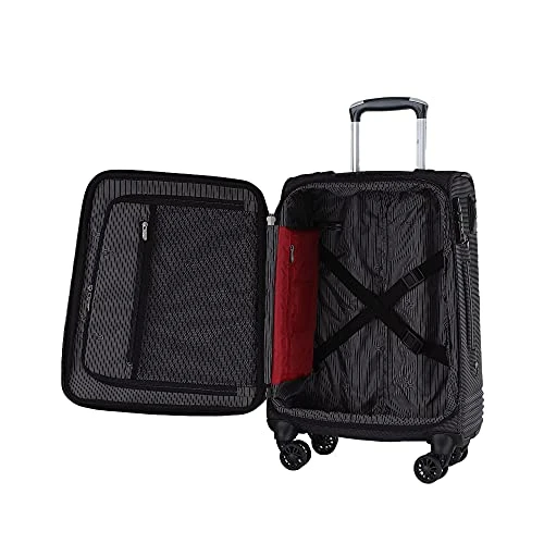 Cloe Carry-On 20 Inch Luggage With 360º-spinner Wheels In Black Color 8 Cloe Carry-On 20 Inch Luggage With 360º-spinner Wheels In Black Color - Image 8