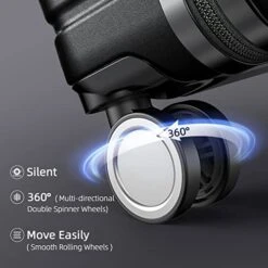 BEOW Expandable Luggage Sets Clearance 3 Piece Hardshell Lightweight PC+ABS Suitcase Spinner Wheels TSA Lock Black -Travelpro Shop 41Bu16HzA9L