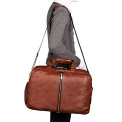 McKleinUSA Avondale, Pebble Grain Calfskin Leather, 22" Leather, Triple Compartment, Carry-All, Travel, Laptop Duffel, Brown (18904) 10 McKleinUSA Avondale, Pebble Grain Calfskin Leather, 22" Leather, Triple Compartment, Carry-All, Travel, Laptop Duffel, Brown (18904) -Travelpro Shop 41BuQPKV80L