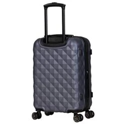 Kenneth Cole Reaction Diamond Tower Luggage Collection Lightweight Hardside Expandable 8-Wheel Spinner Travel Suitcase, Smokey Purple, 20-Inch Carry On -Travelpro Shop 41Ckgv8f3LL