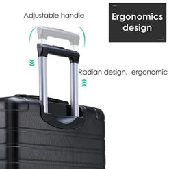 Hardshell Luggage Sets 3 PCS Spinner Suitcase With Tsa Lock Lightweight Black 10 Hardshell Luggage Sets 3 PCS Spinner Suitcase With Tsa Lock Lightweight Black -Travelpro Shop 41D7Zvy2kiS