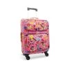 Bixbee Kids Luggage, Kids Luggage With Wheels For Girls & Boys With Telescoping Pullout Handle, Strap And Pockets- Lightweight Kids Suitcase & Carry On Bag For Airport, Travel, Overnight In Pink