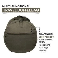 Semper Fi Skull Corp Sport Heavyweight Canvas Duffel Bag (Medium (19" X 9" X 9"), Olive & Black) 14 Semper Fi Skull Corp Sport Heavyweight Canvas Duffel Bag (Medium (19" X 9" X 9"), Olive & Black) -Travelpro Shop 41Dxrc040UL cc5063be 49b7 47b8 85f3 31a1c95ffb0a
