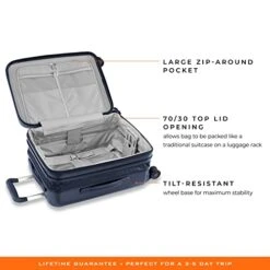 Briggs & Riley Sympatico Hardside International Spinner Luggage, Matte Navy, 21-Inch Carry-On -Travelpro Shop 41EIgptlpRL