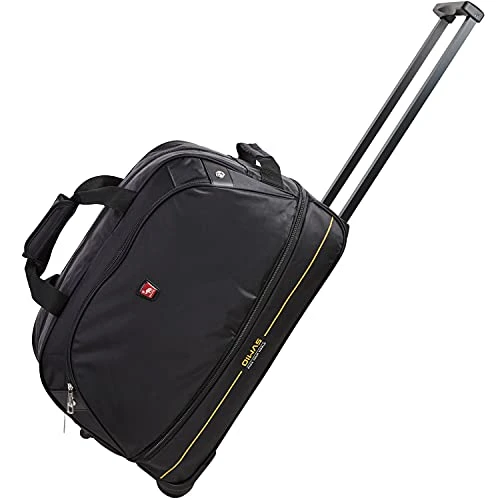 OIWAS Small Rolling Duffle Bag With Wheels Travel 22 Inch Carry On Luggage Tote Suitcase Unisex-Adult Short Term Trips Expandable 45L To 55L Women Men Black 1 OIWAS Small Rolling Duffle Bag With Wheels Travel 22 Inch Carry On Luggage Tote Suitcase Unisex-Adult Short Term Trips Expandable 45L To 55L Women Men Black