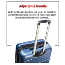 3 Piece Set Luggage Sets Women Men Teens Travel Suitcase With Lightweight TSA Lock Spinner, Home Outdoor Carry On Luggage With 4 Double Silent Wheels Adjustable Handle 20in 24in 28in, Blue -Travelpro Shop 41ElMhH4X7S